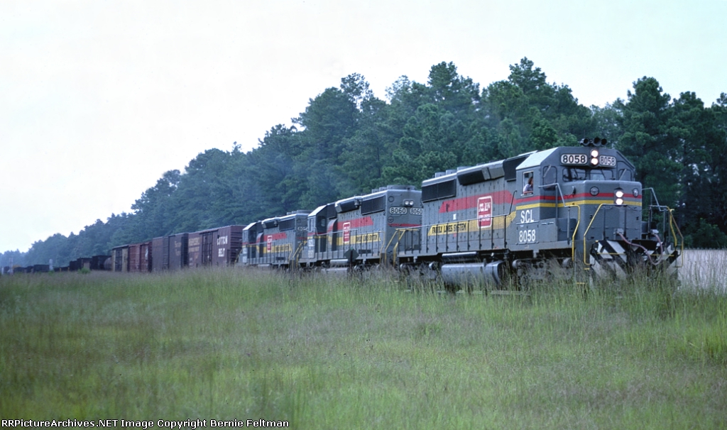Seaboard Coast Line SD402 8058, one of 54 SD402's on the SCL roster